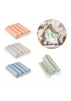 CAPLAN. TELO MULTIFUNZIONALE E DA BAGNO (260G/M?) REALIZZATO IN COTONE E COTONE RICICLATO 99045