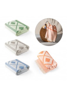 MALEK. TELO MULTIFUNZIONALE E DA BAGNO (350G/M?) REALIZZATO IN COTONE E COTONE RICICLATO 99046