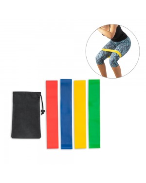 BURPEE. SET DI FASCE ELASTICHE CON CUSTODIA IN TNT 99970