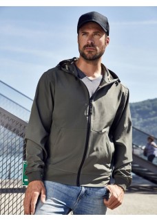 MENS HOODED SOFTSHELL JACKET JN1146