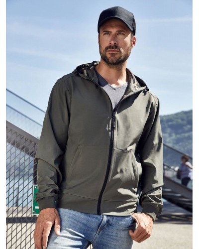 MENS HOODED SOFTSHELL JACKET JN1146