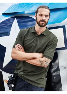 MENS BIO STRETCH-POLO WORK - SOLID JN1806