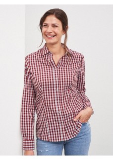 LADIES CHECKED BLOUSE JN616