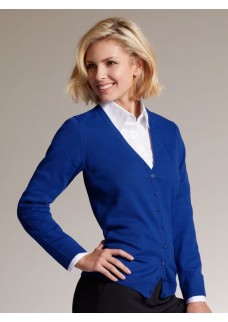 LADIES V-NECK CARDIGAN JN660