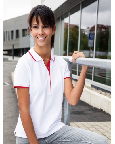 LADIES POLO STRIPE JN727