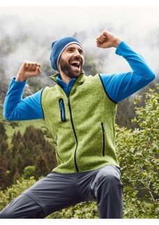 MENS KNITTED FLEECE VEST JN774