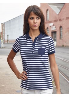 LADIES POLO STRIPED JN8029