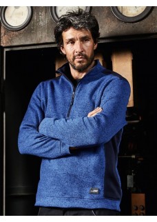 MENS KNITTED WORKWEAR FLEECE HALF-ZIP - STRONG JN864