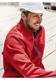 MENS KNITTED WORKWEAR FLEECE JACKET - SOLID JN898