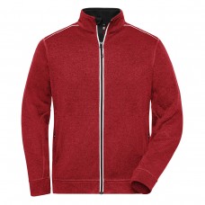 M.KNITTED WORKFLEECE JACK100%P