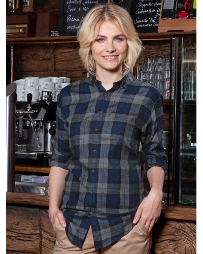 LADIES CHECKED BLOUSE URBAN-STYLE KBF8