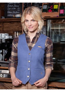 LADIES WAISTCOAT JEANS-STYLE KWF3