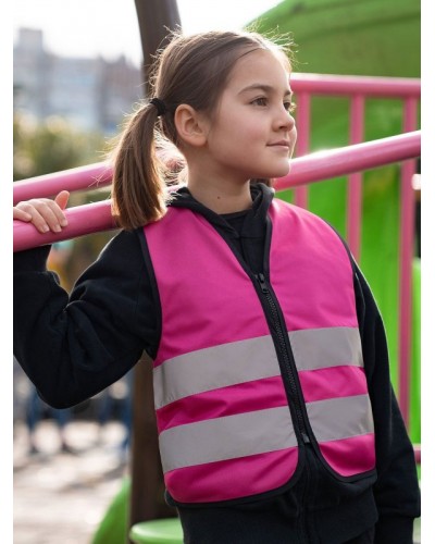KORNTEX SAFETY VEST FOR KIDS WITH ZIPPER   AALBORG KWRX