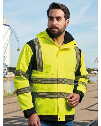 HI-VIS SOFTSHELL RAIN JACKET PRINTABLE COPENHAGEN KXBRSSHRJ