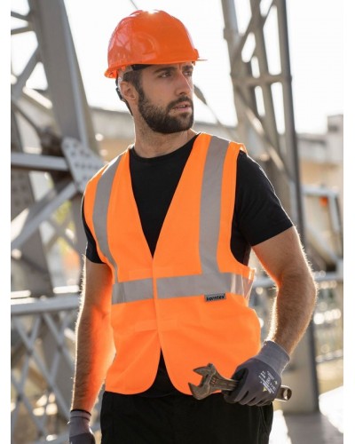 SAFETY VEST WITH 3 REFLECTIVE TAPES KXDR