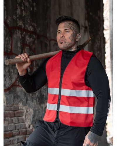 KORNTEX SAFETY VEST WITH ZIPPER   COLOGNE RX217