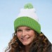 KNITTED POMPON CAP 100%P M&B