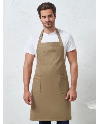 COTTON CHINO BIB APRON PR132