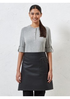 DIVISION WAXED LOOK DENIM WAIST APRON PR135