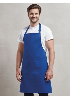 COLOURS BIB APRON WITH POCKET PR154