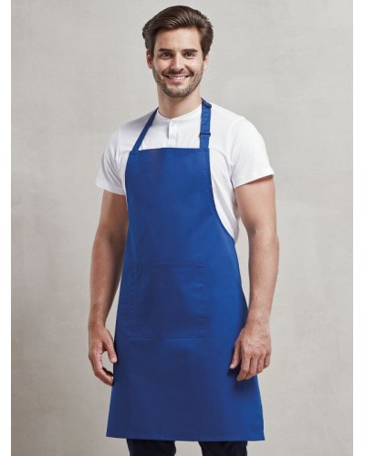 COLOURS BIB APRON WITH POCKET PR154