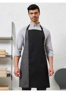 CONTRAST BIB APRON PR162