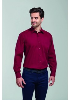 MENS LONG SLEEVE POPLIN SHIRT PR200