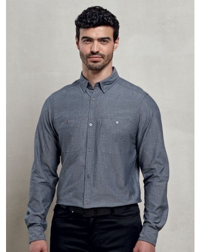 MENS ORGANIC CHAMBRAY FAIRTRADE SHIRT PR247