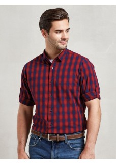 MENS LSL MULLIGAN CHECK COTTON BAR SHIRT PR250