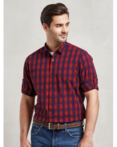 MENS LSL MULLIGAN CHECK COTTON BAR SHIRT PR250