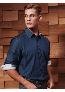 MENS DENIM-PINDOT LONG SLEEVE SHIRT PR259