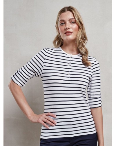 WOMENS LONG JOHN ROLL SLEEVE TEE PR318