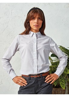 ‘MAXTON’ CHECK - WOMENS LONG SLEEVE SHIRT PR352