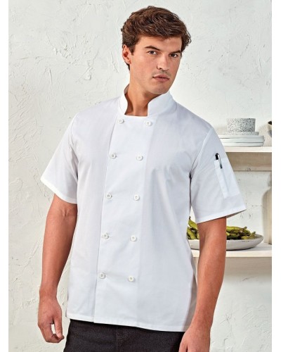SHORT SLEEVE CHEFS JACKET PR656
