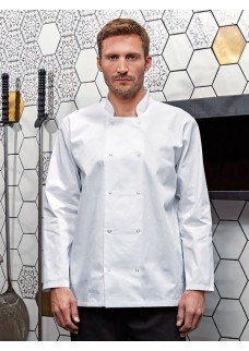 LONG SLEEVE PRESS STUD CHEF’S JACKET PR665
