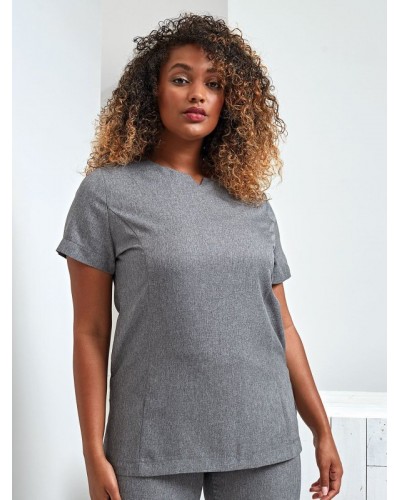 VIOLA LINEN LOOK CUT NECK BEAUTY TUNIC PR688