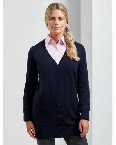LADIES’ LOG LENGTH KNITTED CARDIGAN PR698