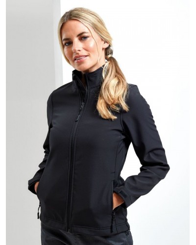 WOMENS WINDCHECKER PRINTABLE & RECYCLED SOFTSHELL JACKET PR812