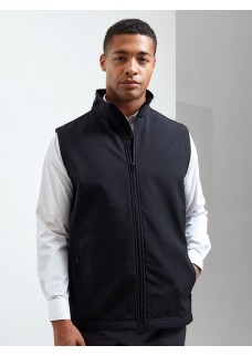 MENS WINDCHECKER PRINTABLE & RECYCLED SOFTSHELL GILET PR814