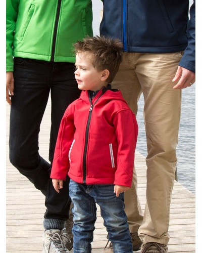 JUNIOR HOODED SOFT SHELL JACKET RER224J