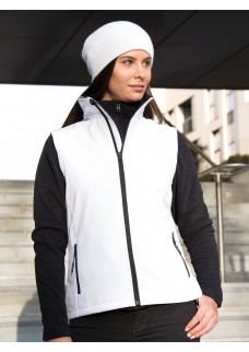 WOMENS PRINTABLE SOFTSHELL BODYWARMER RER232F