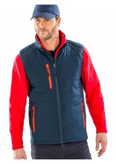 BLACK COMPASS PADDED SOFTSHELL GILET RER238X