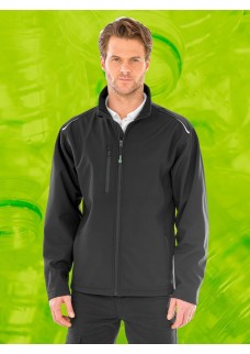 RECYCLED 3-LAYER PRINTABLE SOFTSHELL JACKET RER900M