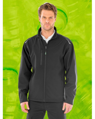 RECYCLED 3-LAYER PRINTABLE SOFTSHELL JACKET RER900M