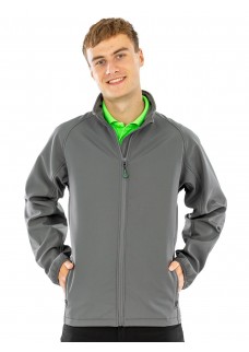 MENS RECYCLED 2 LAYER PRINTABLE SOFTSHELL JACKET RER901M