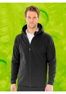 HOODED RECYCLED MICROFLEECE JACKET RER906X