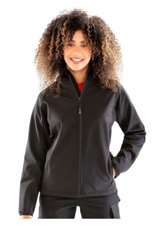 RECYCLED PRINTABLE 3-LAYER HOODED SOFTSHELL RER911F