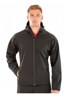 RECYCLED PRINTABLE 3-LAYER HOODED SOFTSHELL RER911M