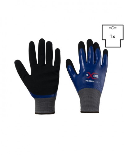 GUANTO POLIESTERE / NITRILE DOPPIA SPALMATURA ANTISCIVOLO X-GLOVE XGLOVE X GLOVE GUANTI GGC021