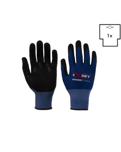 GUANTO NYLON / NITRILE MICRO SCHIUMA TRASPIRANTE PUNTINATO X-GLOVE XGLOVE X GLOVE GUANTI GGC024